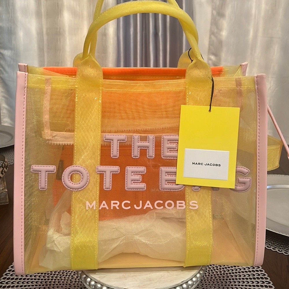 The Marc Jacobs Small Mesh Tote Bag Yellow/Multi